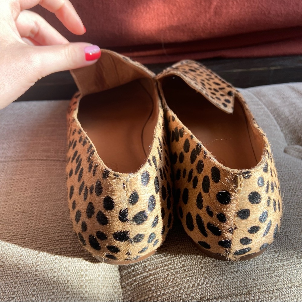 Madewell The Frances Skimmer in Dotted Calf Hair Loafer 7.5 - Picture 2 of 4